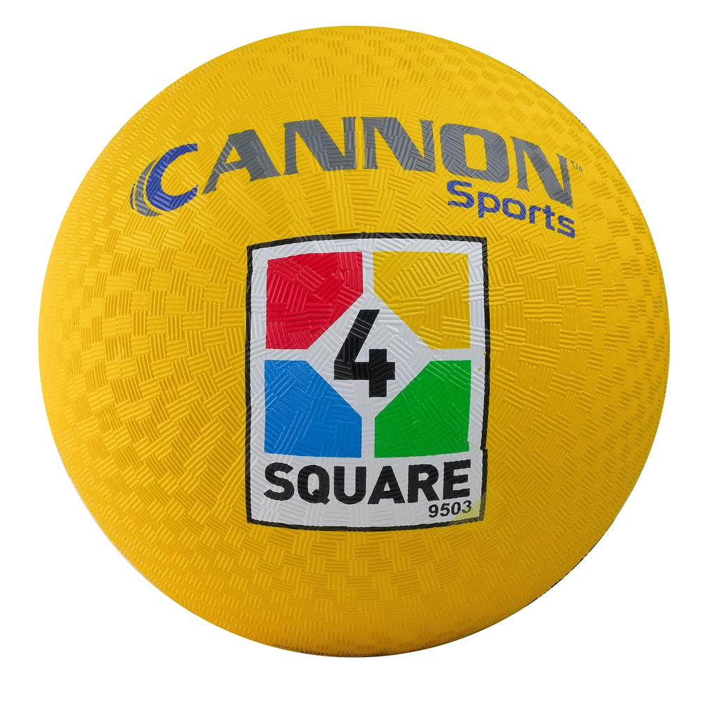Cannon Sports 8.5 Inch Yellow Playground Ball – Two-Ply Rubber, Texturized Grip for Kickball & Dodgeball
