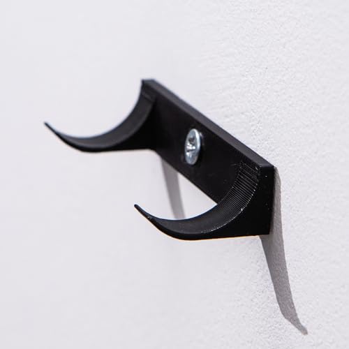 Capricorn Goods Wall Mount Hooks for Speed Champions 8-Wide Cars – 12 Pack, Black, 3D Printed UK