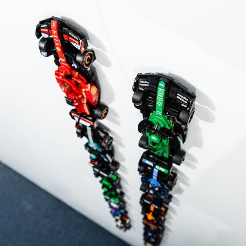 Capricorn Goods Wall Mount Hooks for Speed Champions 8-Wide Cars – 12 Pack, Black, 3D Printed UK