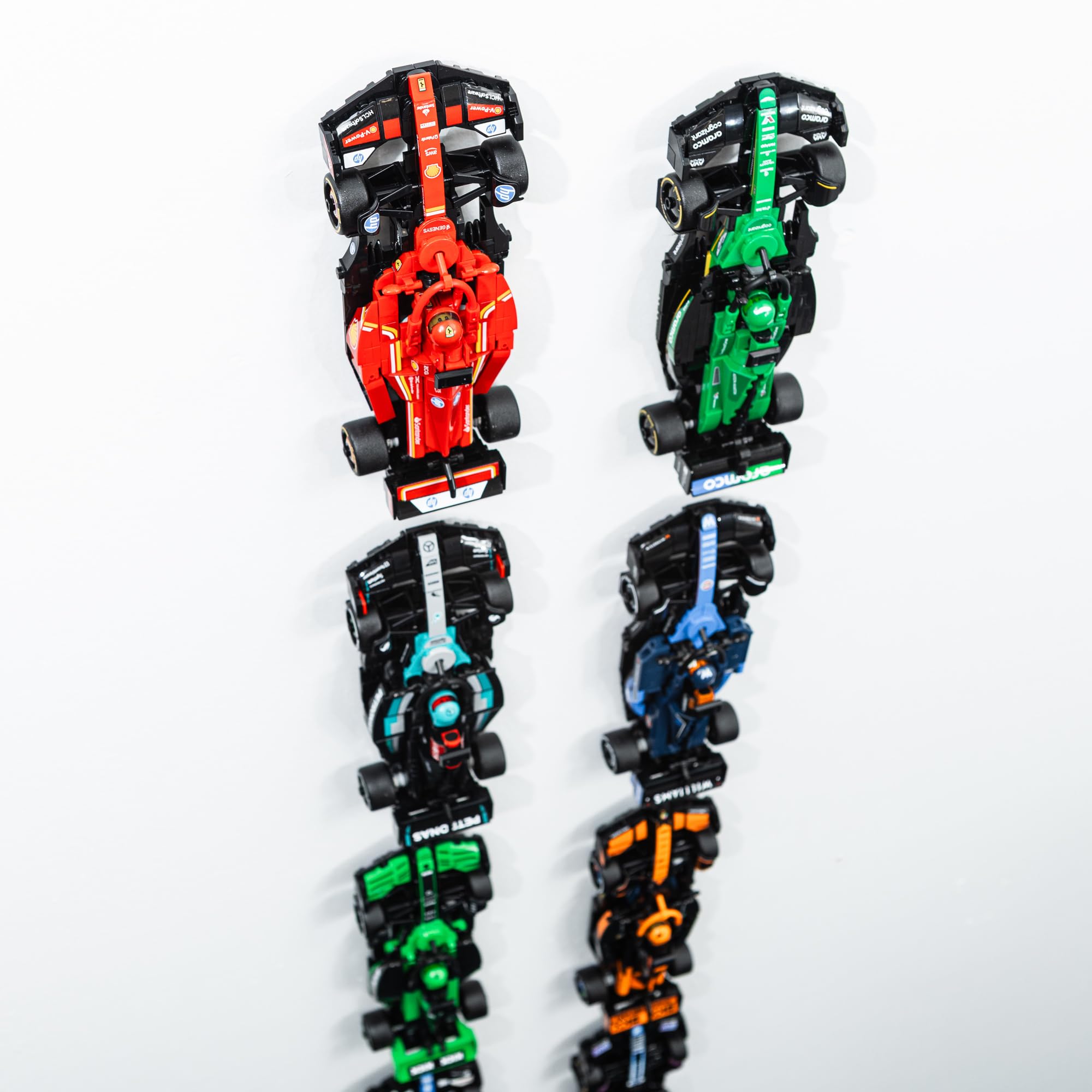 Capricorn Goods Wall Mount Hooks for Speed Champions 8-Wide Cars – 12 Pack, Black, 3D Printed UK