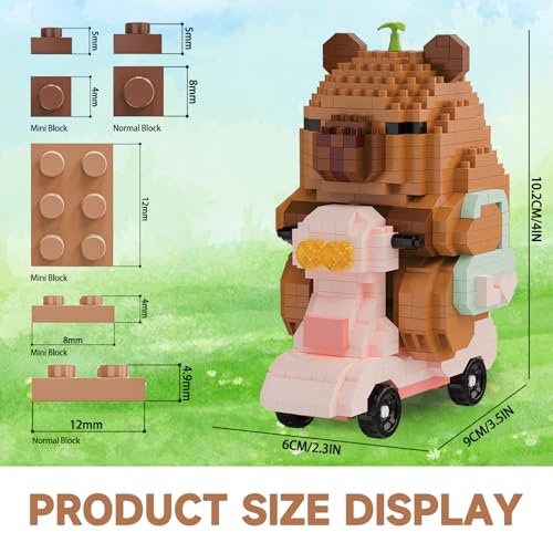 Capybara Micro Building Blocks – Capybara Riding Pig Set (M3148)