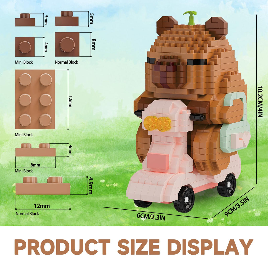 Capybara Micro Building Blocks – Capybara Riding Pig Set (M3148)