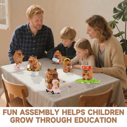 Capybara Micro Building Blocks – Capybara Riding Pig Set (M3148)
