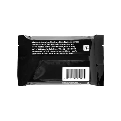 Cards Against Humanity: Food Pack Mini Expansion - 30 New Cards