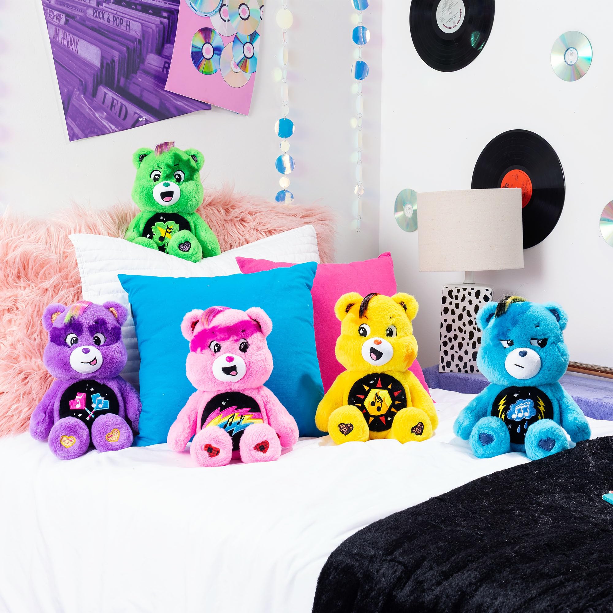 Care Bears Rock-a-Lot Good Luck Bear 14" Plush - Amazon Exclusive Collectible