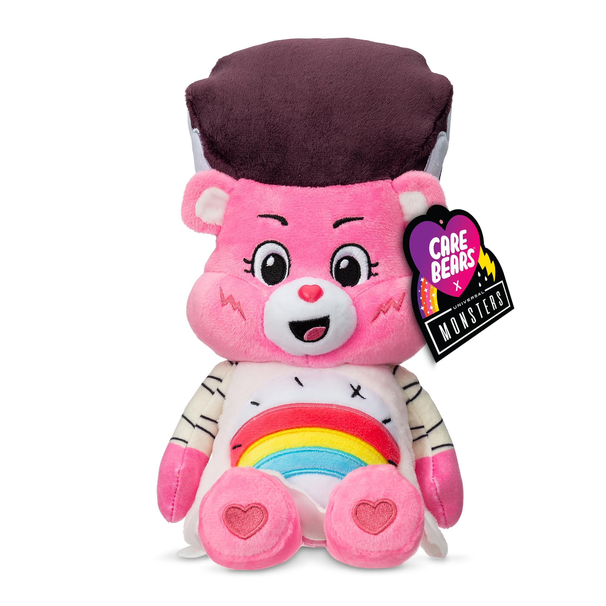 Care Bears Universal Monsters Cheer Bear as Bride of Frankenstein 9" Plush - Soft & Collectible