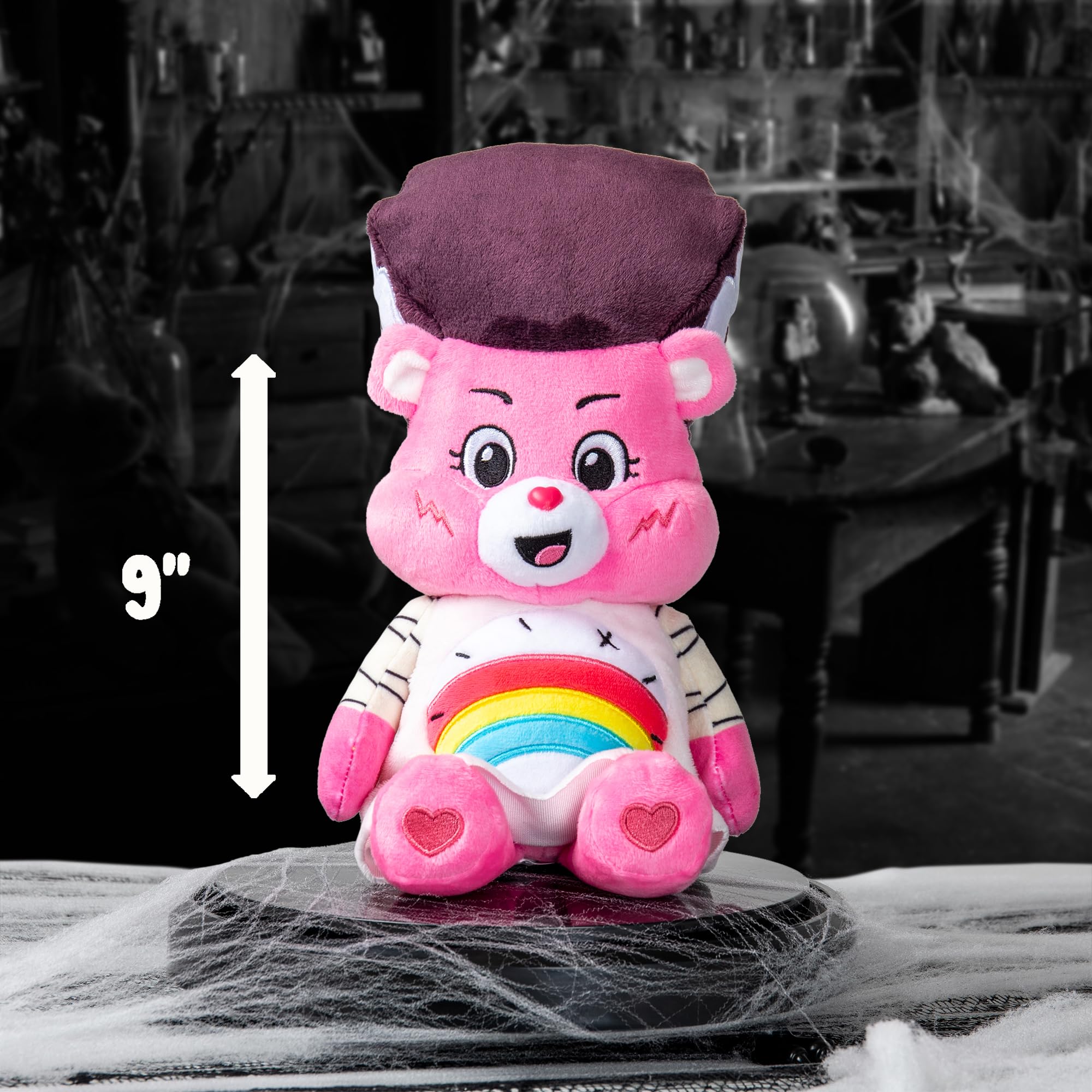 Care Bears Universal Monsters Cheer Bear as Bride of Frankenstein 9" Plush - Soft & Collectible