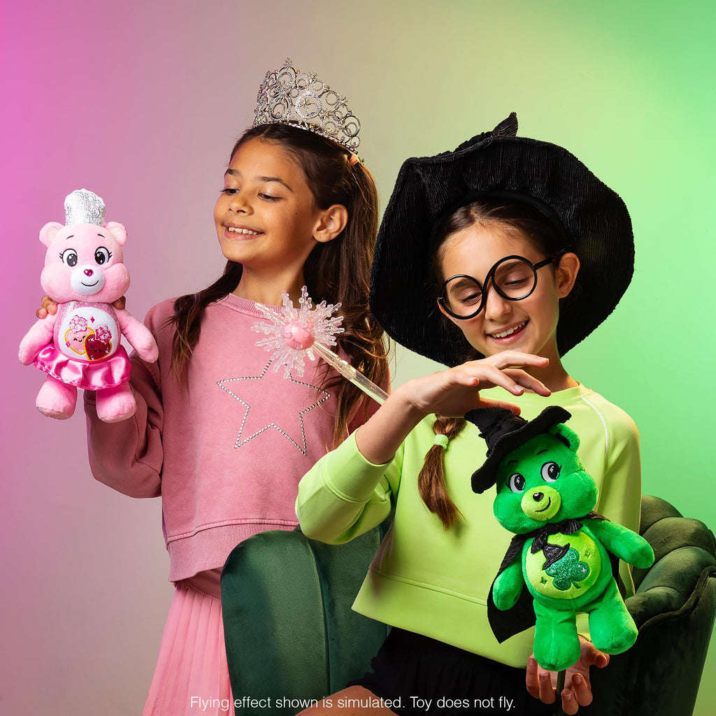 Care Bears x Wicked Fun Size Plush – Good Luck Bear as Elphaba, 9-Inch Collectible