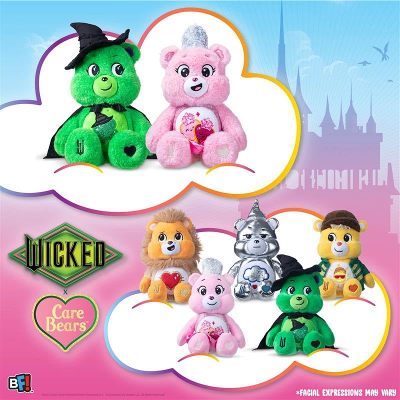 Care Bears x Wicked Fun Size Plush – Good Luck Bear as Elphaba, 9-Inch Collectible