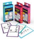 Carson Dellosa 3-Pack Math Flash Cards: Multiplication, Division & Fractions for Grades 3-5