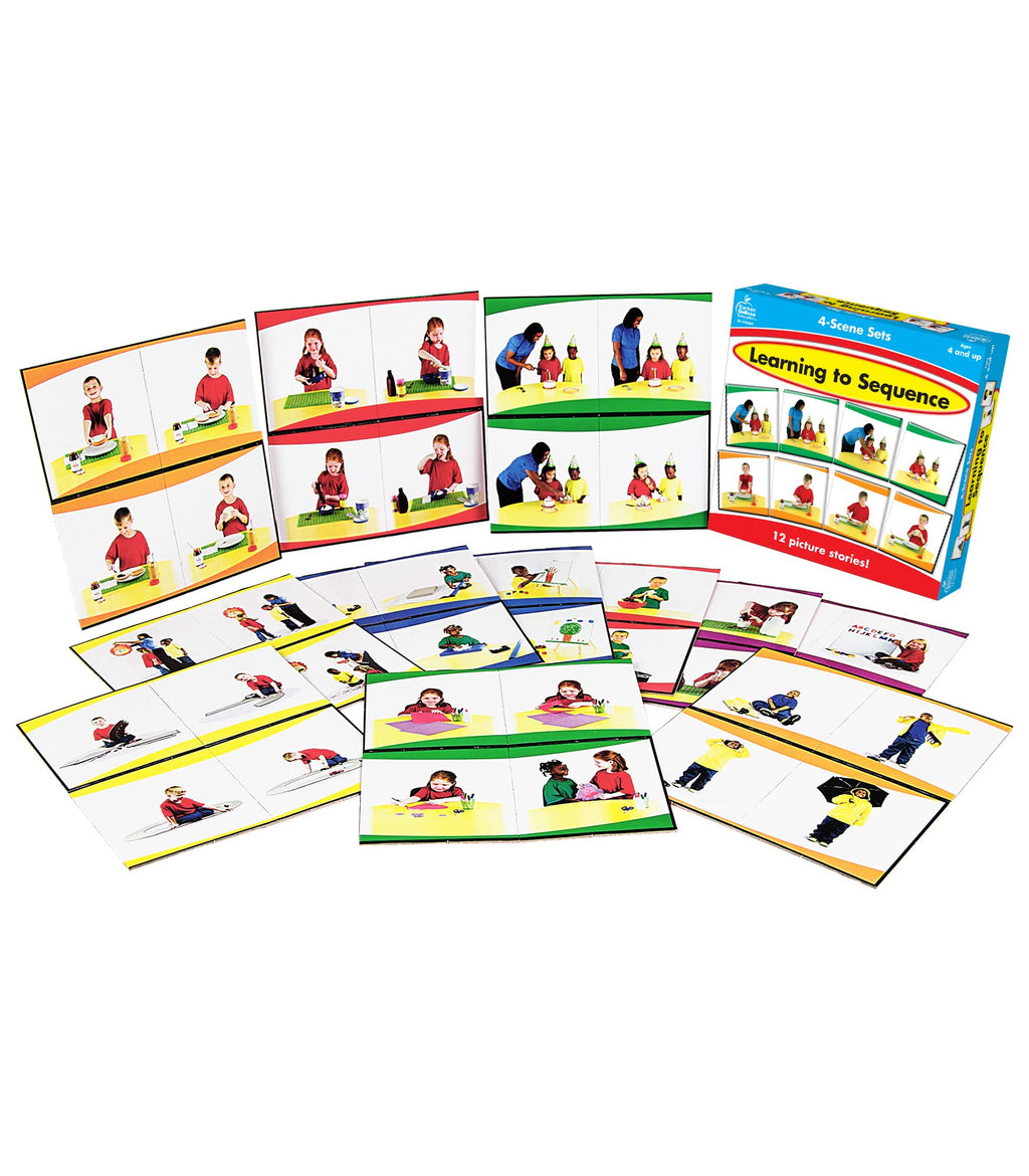 Carson Dellosa Learning to Sequence Puzzle Set - 48 Pieces for PreK-1st Grade Storytelling & Critical Thinking