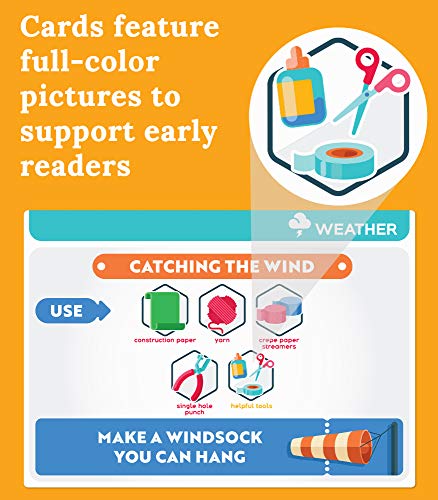 Carson Dellosa STEM Challenges Jr. Learning Cards – 30 Science Activities for Kids Ages 5-7
