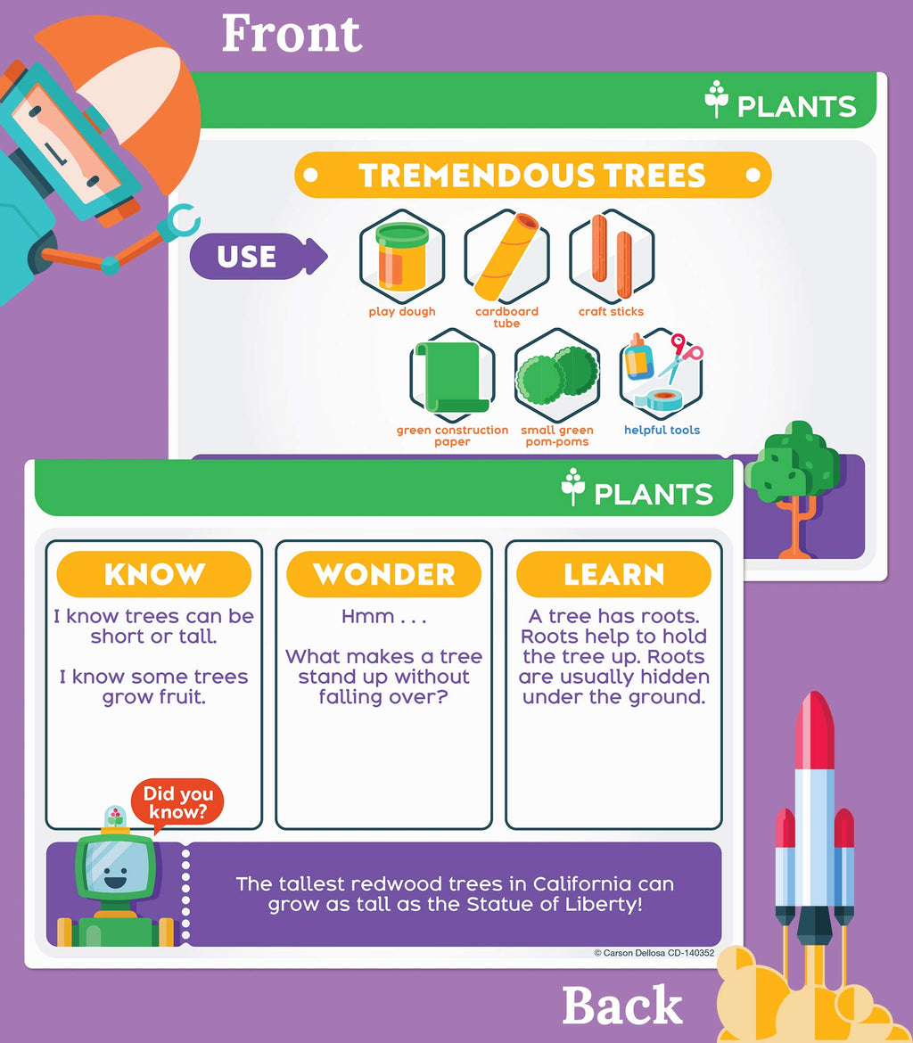 Carson Dellosa STEM Challenges Jr. Learning Cards – 30 Science Activities for Kids Ages 5-7