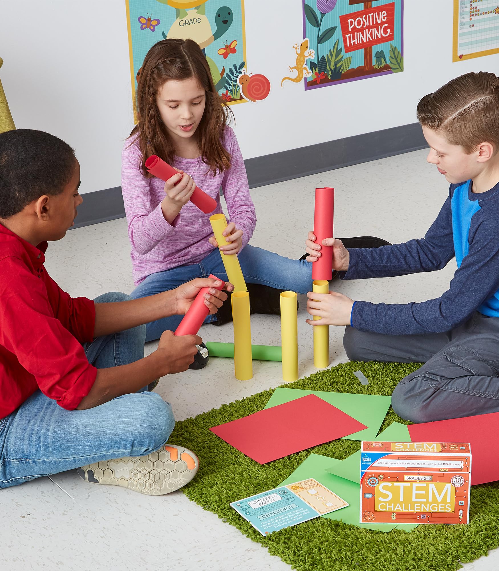 Carson Dellosa STEM Challenges Learning Cards for Kids Ages 7-10: 30 Hands-On Physical, Life, Earth & Space Science Activities
