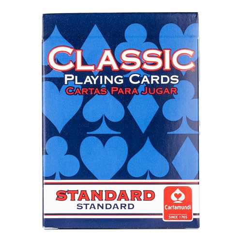 Cartamundi Classic Playing Cards 12 Pack – Standard Index Poker Decks (6 Red, 6 Blue)