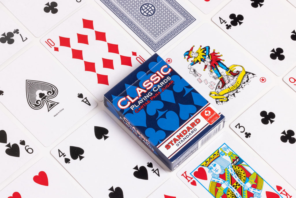 Cartamundi Classic Playing Cards 12 Pack – Standard Index Poker Decks (6 Red, 6 Blue)