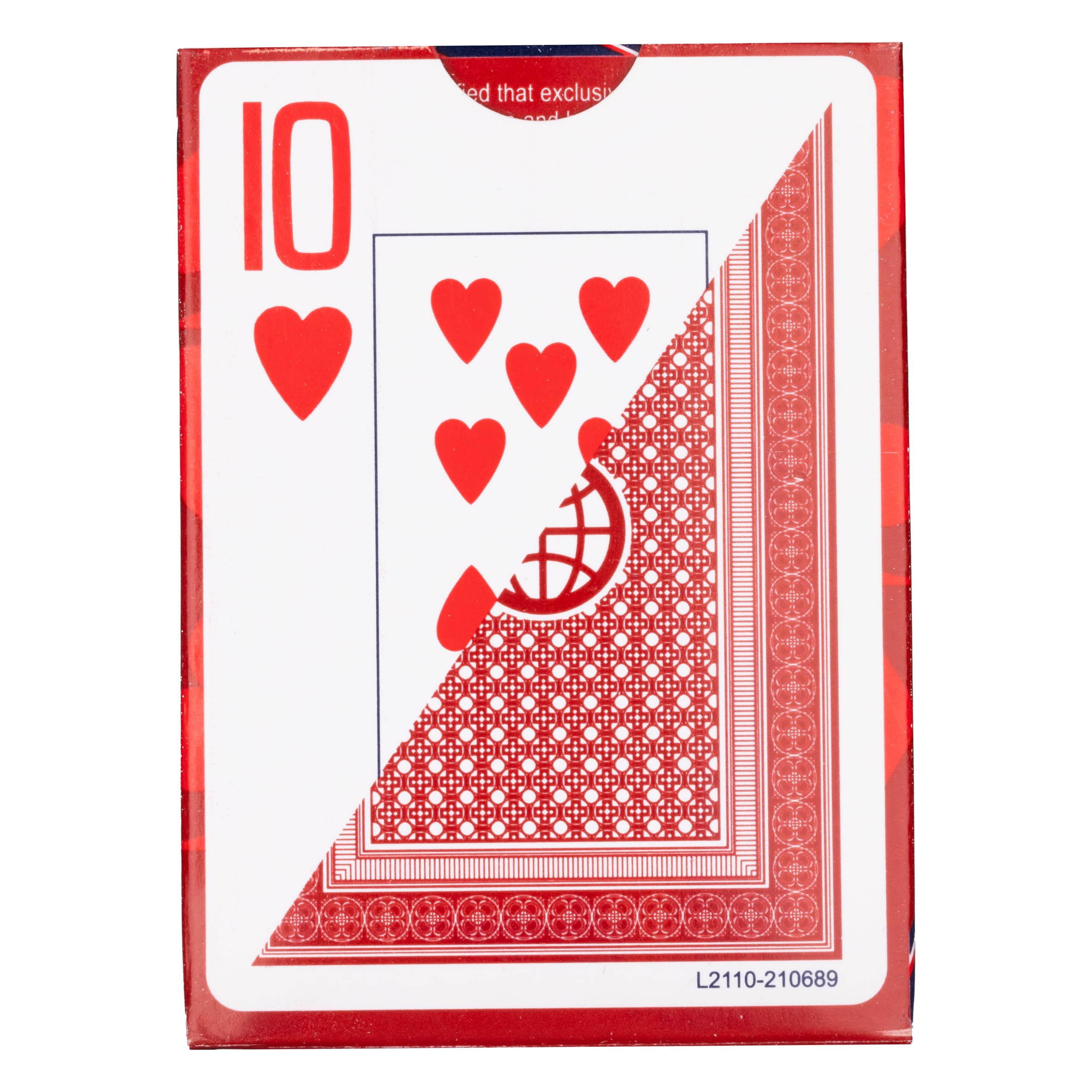 Cartamundi Jumbo Index Playing Cards 12 Pack – Red and Blue Casino Quality Bulk Decks