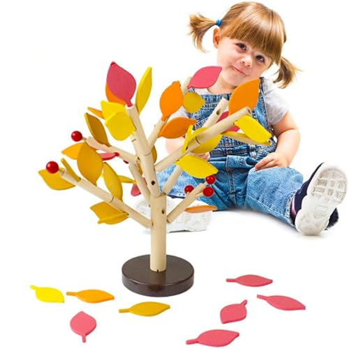 Carykon Wooden Tree Building Blocks - DIY Assembling Puzzle for Kids 3+ - Educational Toy & Home Decoration