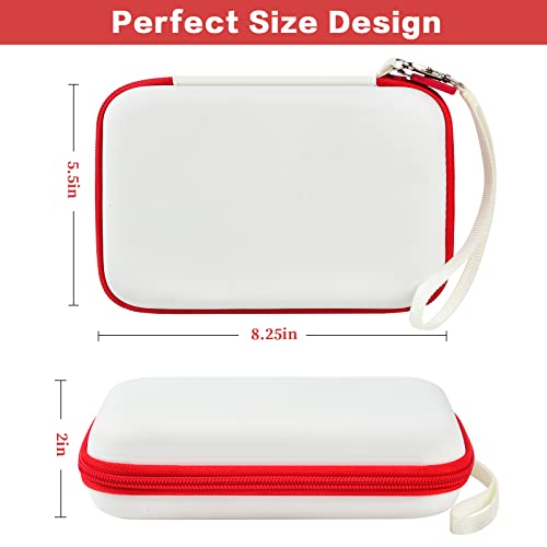 casmilee White Carrying Case for GiiKER Super Blocks and Super Slide Puzzle Games - Storage Organizer