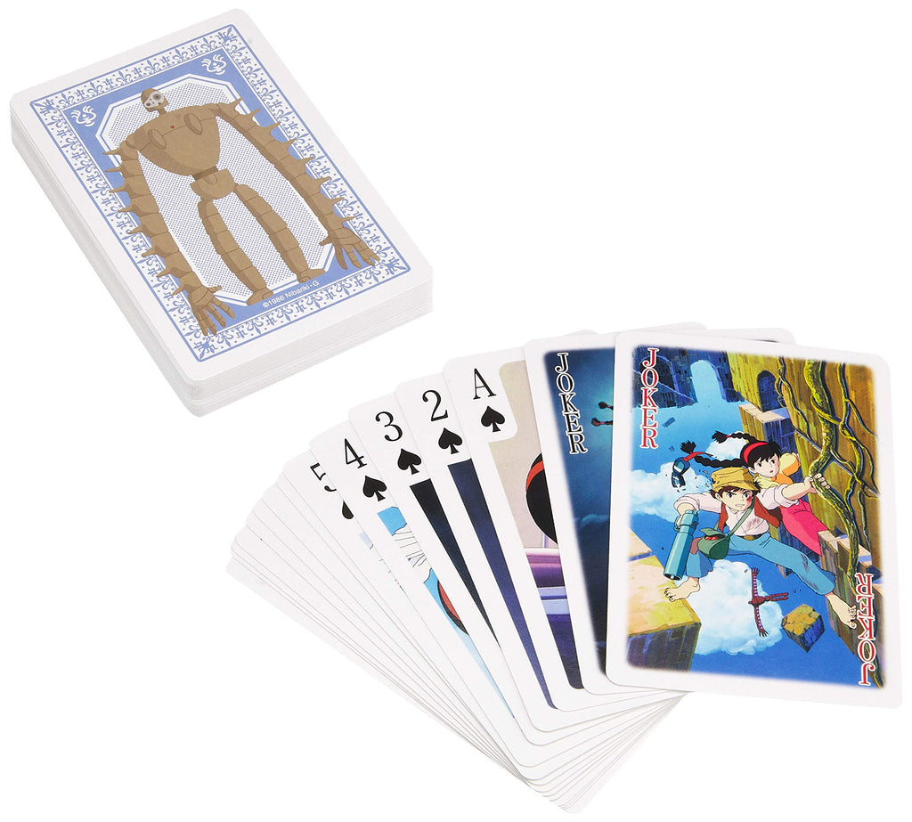 Castle in the Sky Playing Cards – Official Studio Ghibli Deck with Movie Scenes & Lockable Case