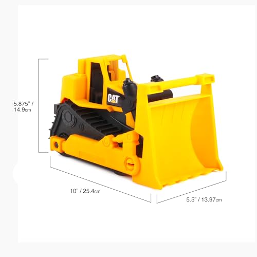 Cat Construction Fleet 10” Bulldozer – Working Blade, Free-Rolling Wheels, Ages 2+