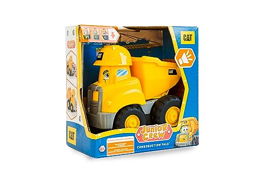CAT Construction Pals Dump Truck – Interactive Preschool Toy with Animated Face and Kid-Vroom Sounds for Ages 2+