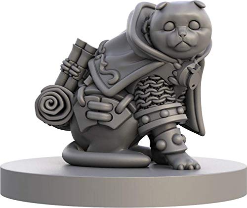 Cats and Catacombs Volume 1 Miniatures: 6 Cat Adventurers for 5E RPGs - Steamforged Games