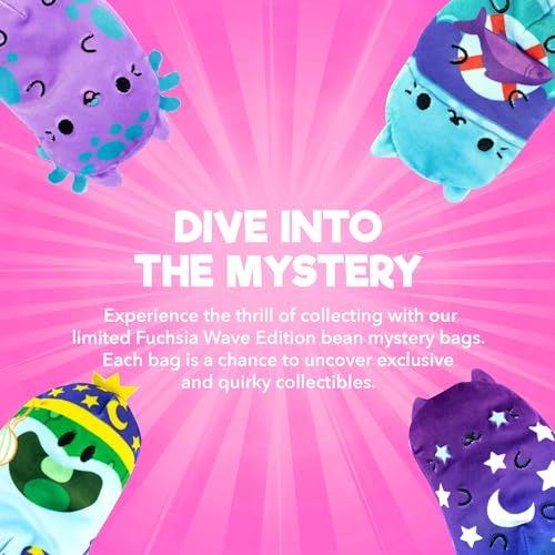 Cats vs Pickles 2-Pack Mystery Bags - Fuchsia Wave Bean Filled Plushies, Sensory Soft Blind Bags for Kids and Adults