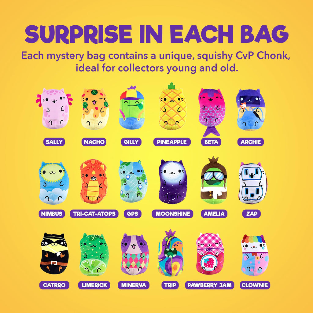 Cats vs Pickles CvP Chonk Mystery Bag Wave 6 – 6-Inch Gold Edition Plush Toy