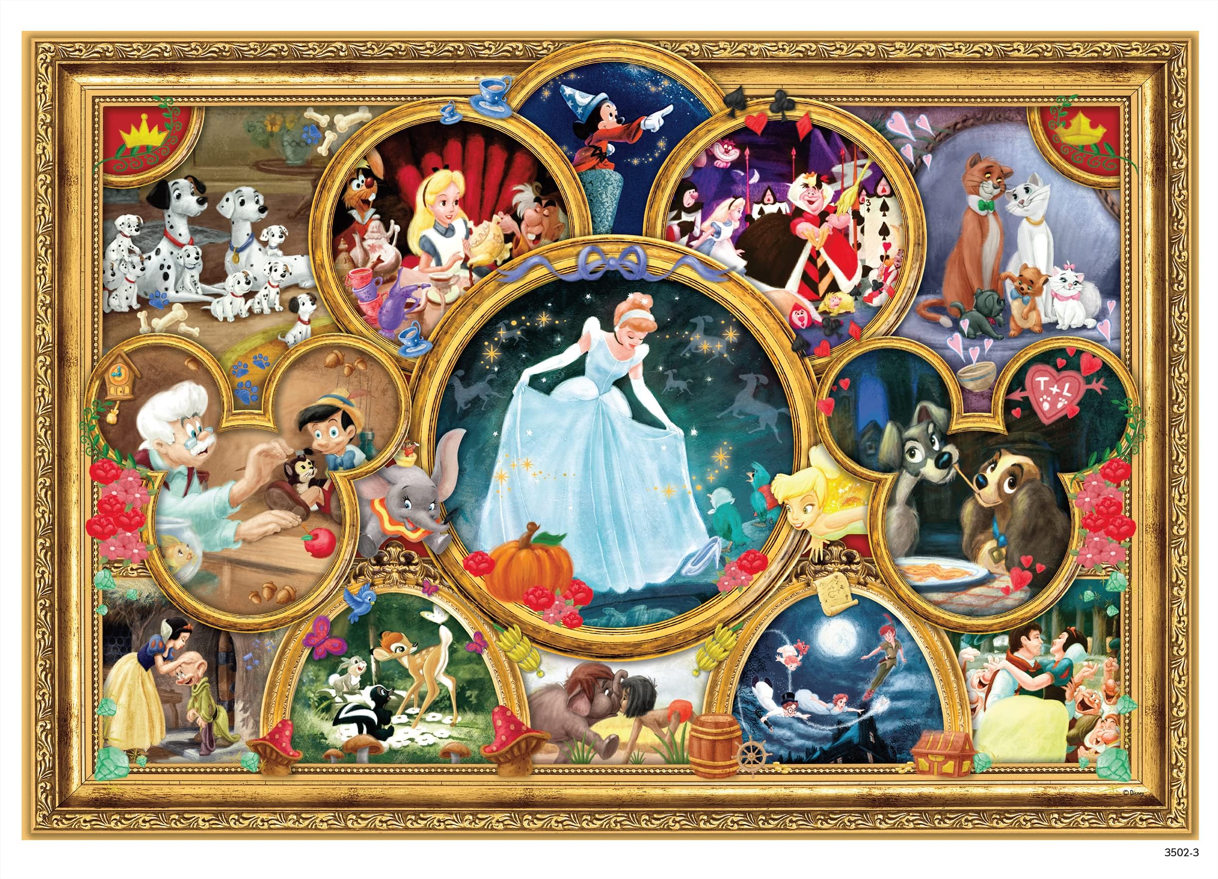 Ceaco Disney Classics 2000 Piece Jigsaw Puzzle – 38" x 26" Finished Size