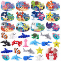 Celltestria 24pcs 3D Printed Ocean Animals Valentine's Day Gifts with Cards for Kids