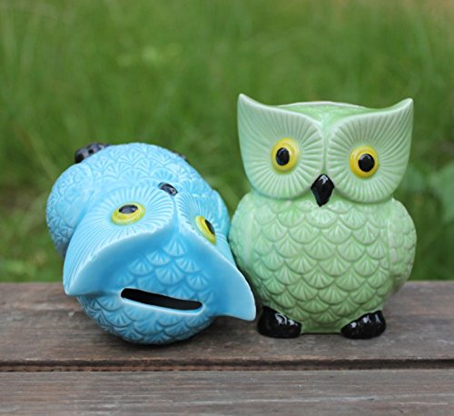 Ceramic Owl Piggy Bank – Personalized Money Saving Bank for Kids, Girls, Nursery Gift Decor