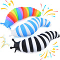 Cevioce 3-Pack Fidget Slug Toy – Cute 3D Articulated Sensory Toy for Stress Relief and Hand Exercise, Safe Plastic, for Kids and Adults