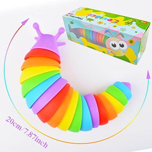 Cevioce Fidget Slug Toy 3-Pack – Sensory Toys for Autism, Stress Relief, and Travel