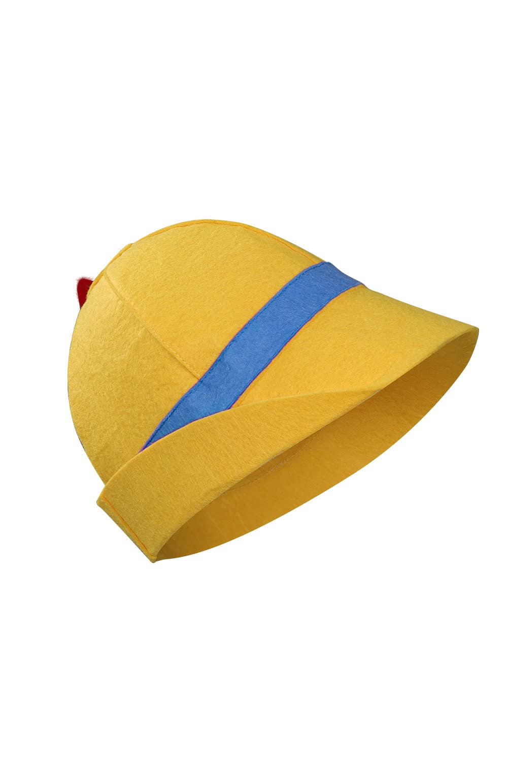 Chahouk Boys Puppet Hat with Feather – Yellow Cosplay Costume Hat for Kids & Toddlers, Halloween, Christmas & Party