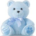Chalyna 10 Inch Stuffed Bear Plush Toy - Soft Blue Teddy for Baby Shower & Birthday Gifts