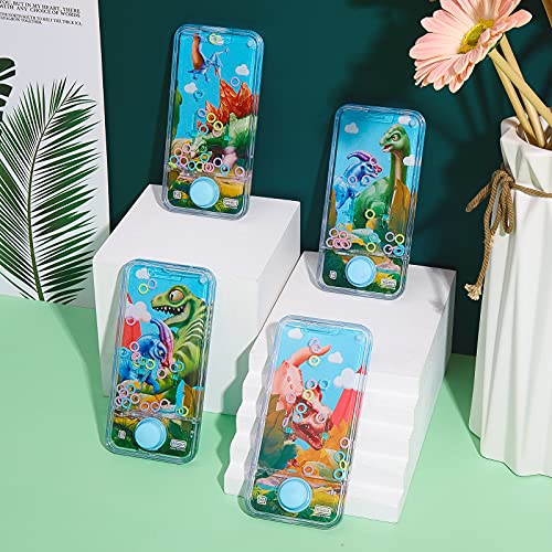 Chalyna 4-Pack Handheld Water Games - Retro Ring Toss Toys for Travel, Party Favors, Stress Relief (Animal Style)