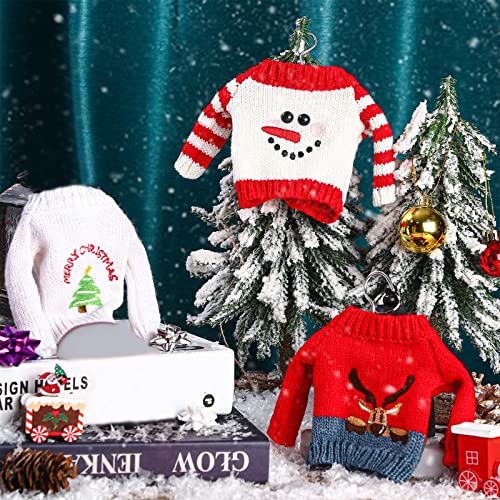Chalyna 6-Piece Christmas Doll Sweater Set – Handmade Fabric Outfits for 11-12 Inch Dolls