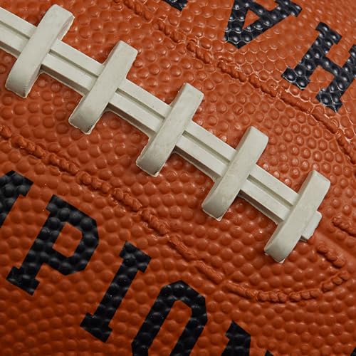 Champion Blitz All-Weather Rubber Football – Includes Pump, Multiple Sizes for Youth & Adults