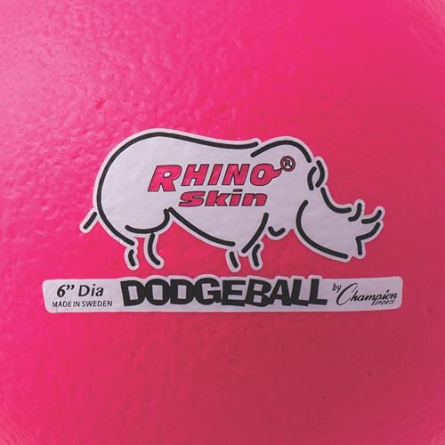 Champion Sports Rhino Skin Low Bounce Dodgeball – Soft Foam, Tear-Resistant, for All Ages