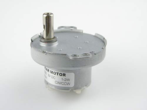 CHANCS JS-50 DC Geared Motor 6V 5RPM with POM Plastic Gears for Fans, Displays, and Vending Machines
