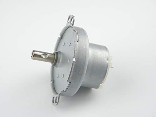CHANCS JS-50 DC Geared Motor 6V 5RPM with POM Plastic Gears for Fans, Displays, and Vending Machines