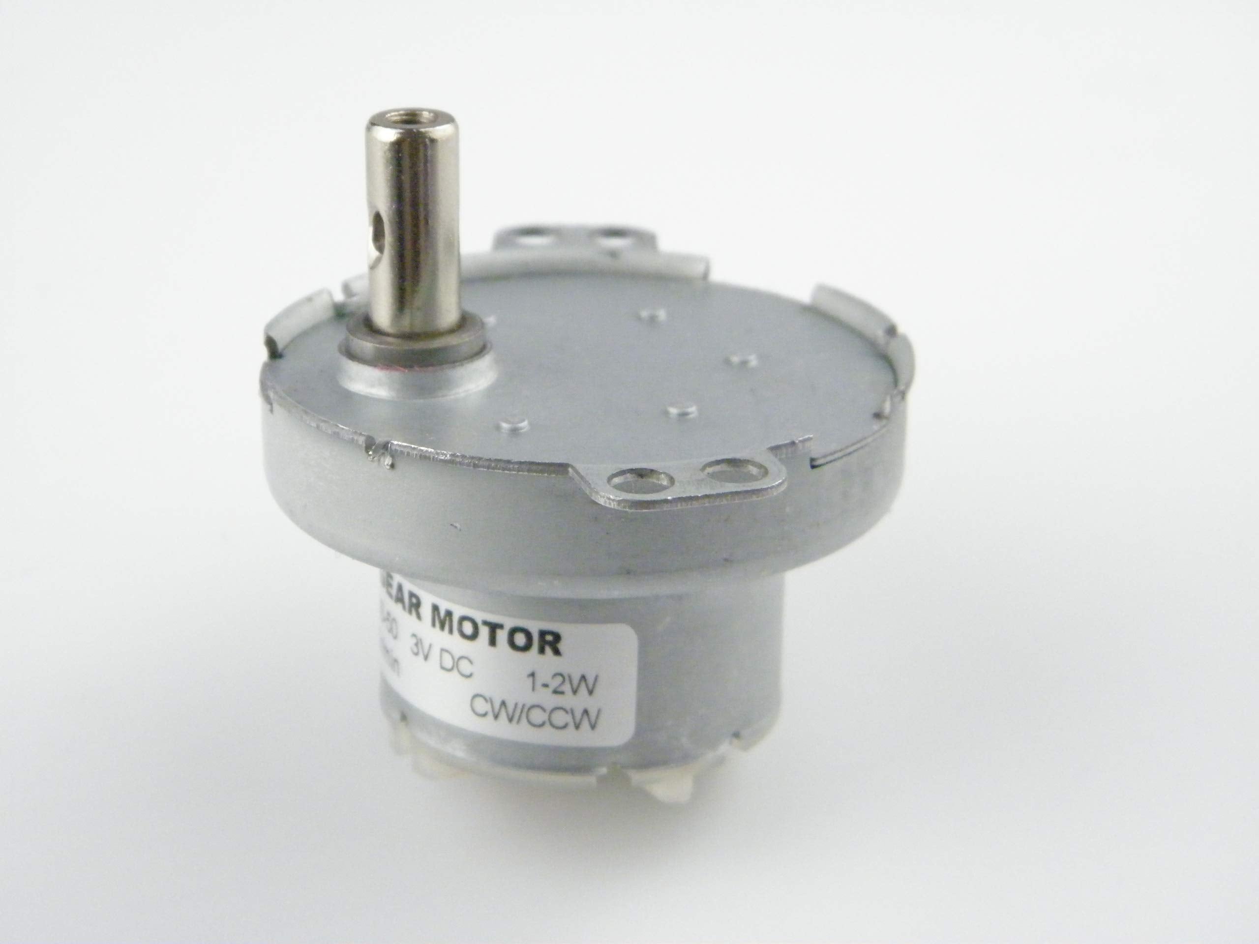 CHANCS JS-50 DC Geared Motor 6V 5RPM with POM Plastic Gears for Fans, Displays, and Vending Machines