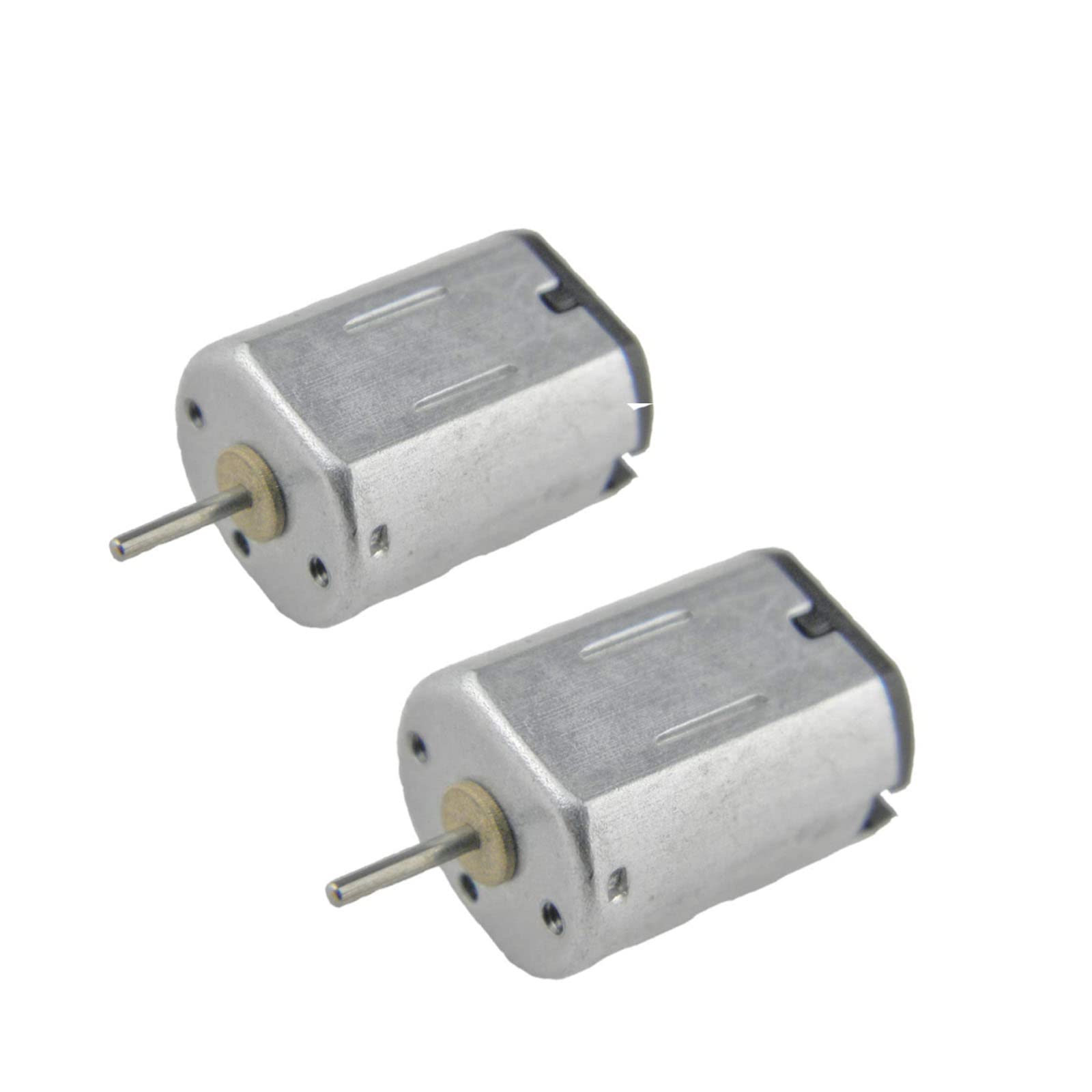 CHANCS N20 Micro DC Motor 3.7V 23500RPM 2-Pack for Gear Motors, Toys, and Science Projects
