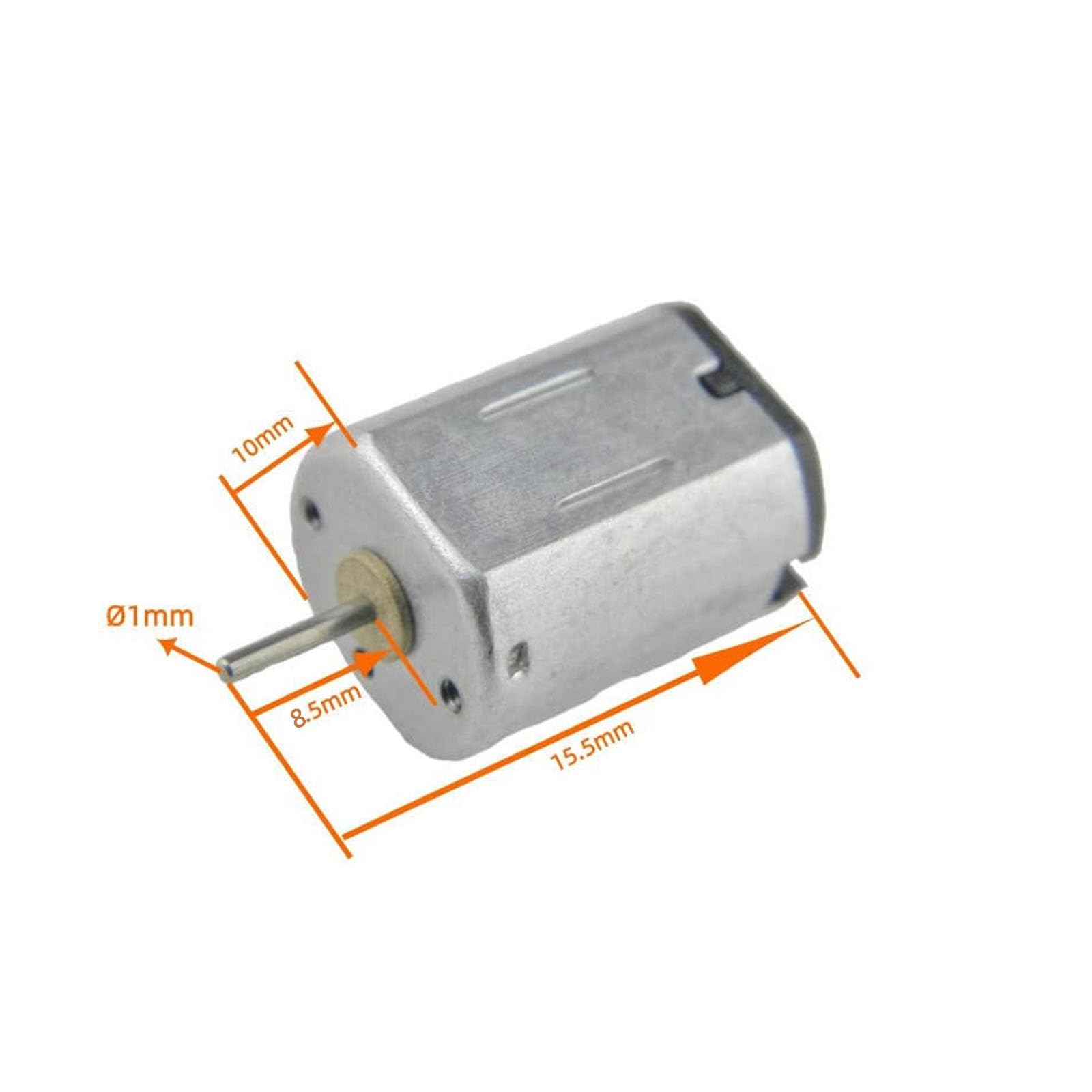 CHANCS N20 Micro DC Motor 3.7V 23500RPM 2-Pack for Gear Motors, Toys, and Science Projects