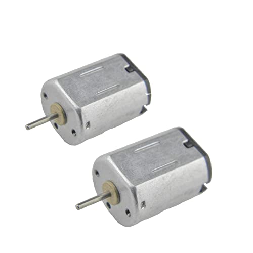CHANCS N20 Micro DC Motor 3.7V 23500RPM 2-Pack for Gear Motors, Toys, and Science Projects