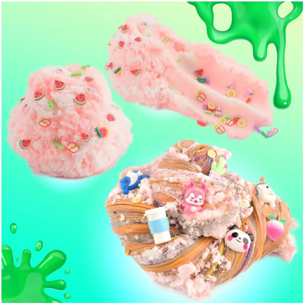 Chaoduodan 8 Pack Slime Set: 3 Butter, 3 Clear, 2 Cloud Slimes for Kids Party Favors and Stress Relief
