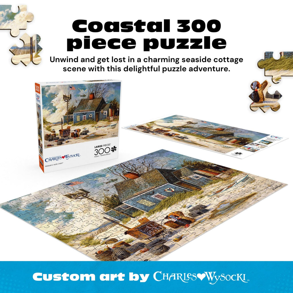 Charles Wysocki Peddler's Hope Chest 300-Piece Jigsaw Puzzle by Buffalo Games