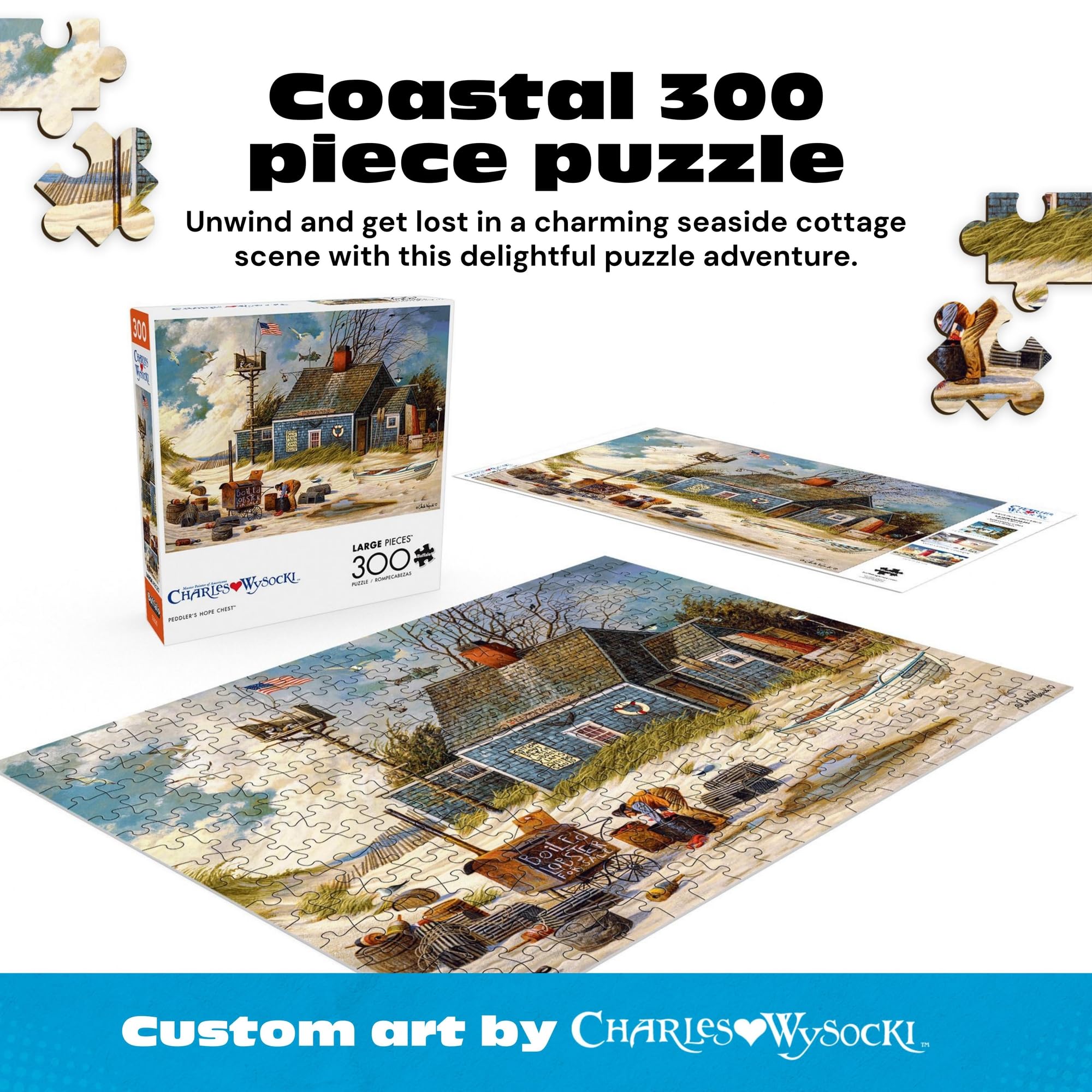 Charles Wysocki Peddler's Hope Chest 300-Piece Jigsaw Puzzle by Buffalo Games