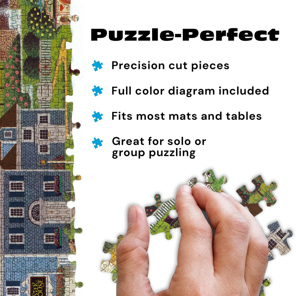 Charles Wysocki Sunset Bay 1000-Piece Jigsaw Puzzle – Buffalo Games, Perfect Snap Fit, 26.75x19.75 in